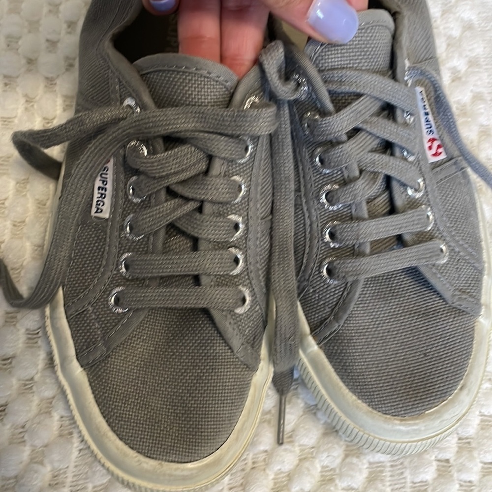 Superga Gray Canvas Sneakers - Picture 10 of 10